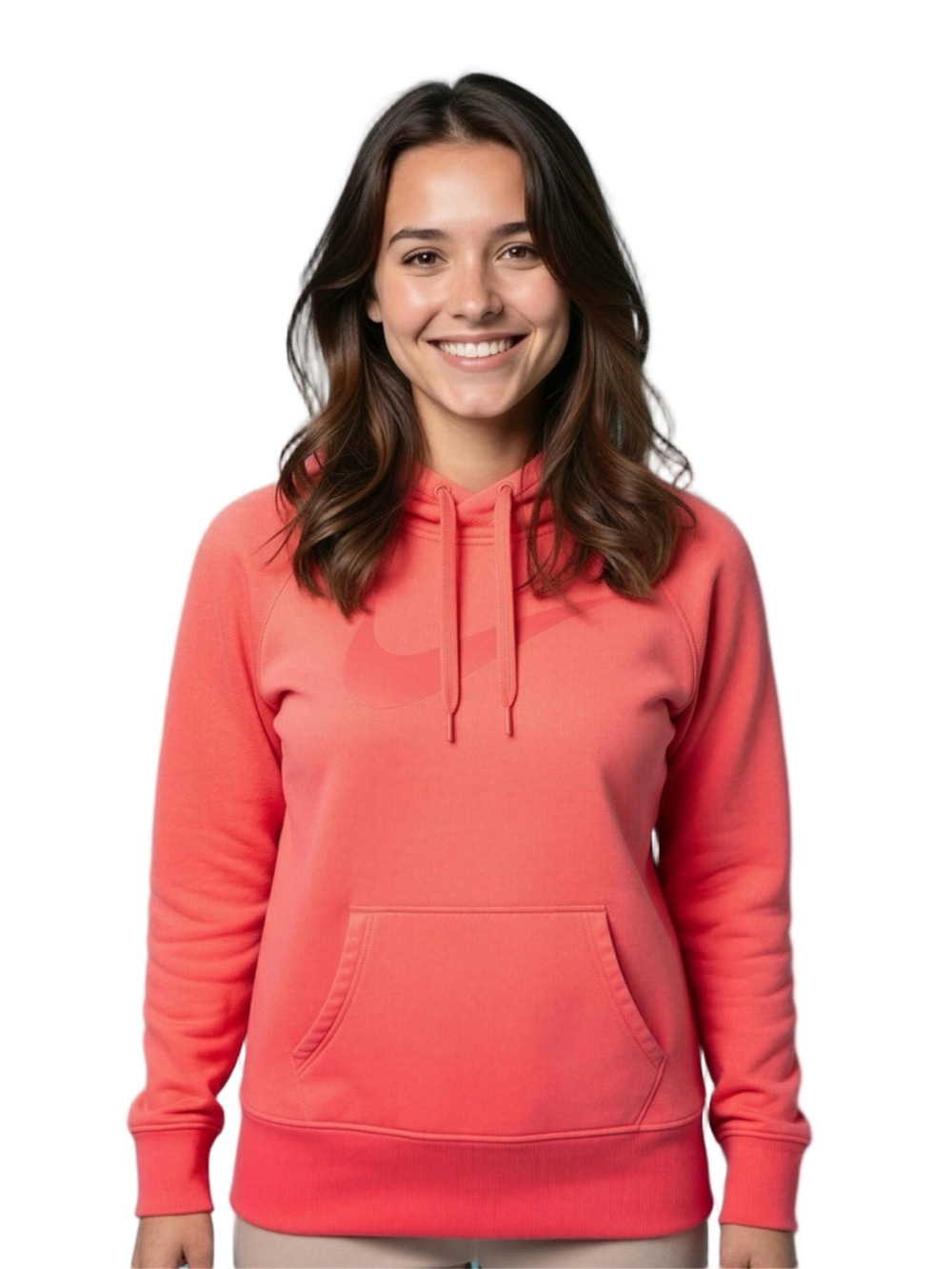 Nike Therma-Fit Bright Red Pullover Hoodie with Swoosh Size XL